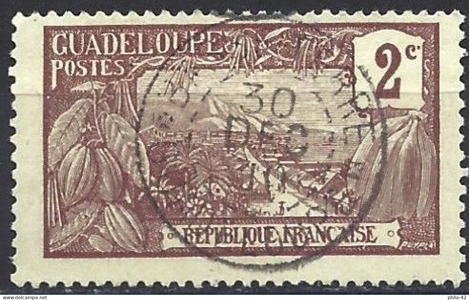 Guadeloupe 1905 - Mi 53 - YT 56 ( Houelmont Mount) - Used Stamps