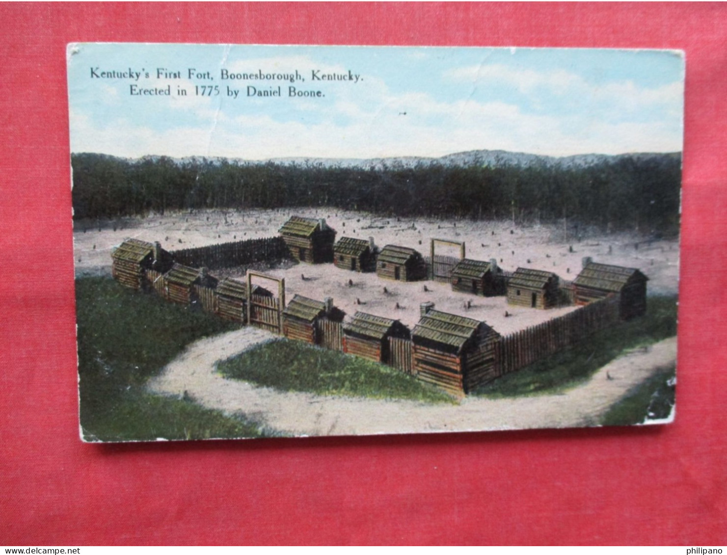 Boonesboro, Kentucky's First Fort Built 1775 By Daniel Boone   Ref 6381 - Altri & Non Classificati