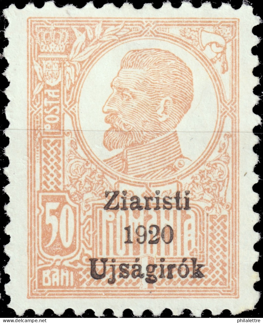ROMANIA - 1920 CLUJ-NAPOCA International Journalists Congress O/P On Mi.258y (O/P Type 2, P.11-½) - Mint Hinged - Unused Stamps