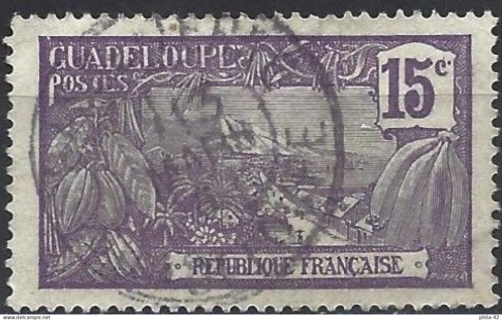 Guadeloupe 1905 - Mi 57 - YT 60 ( Houelmont Mount) - Used Stamps