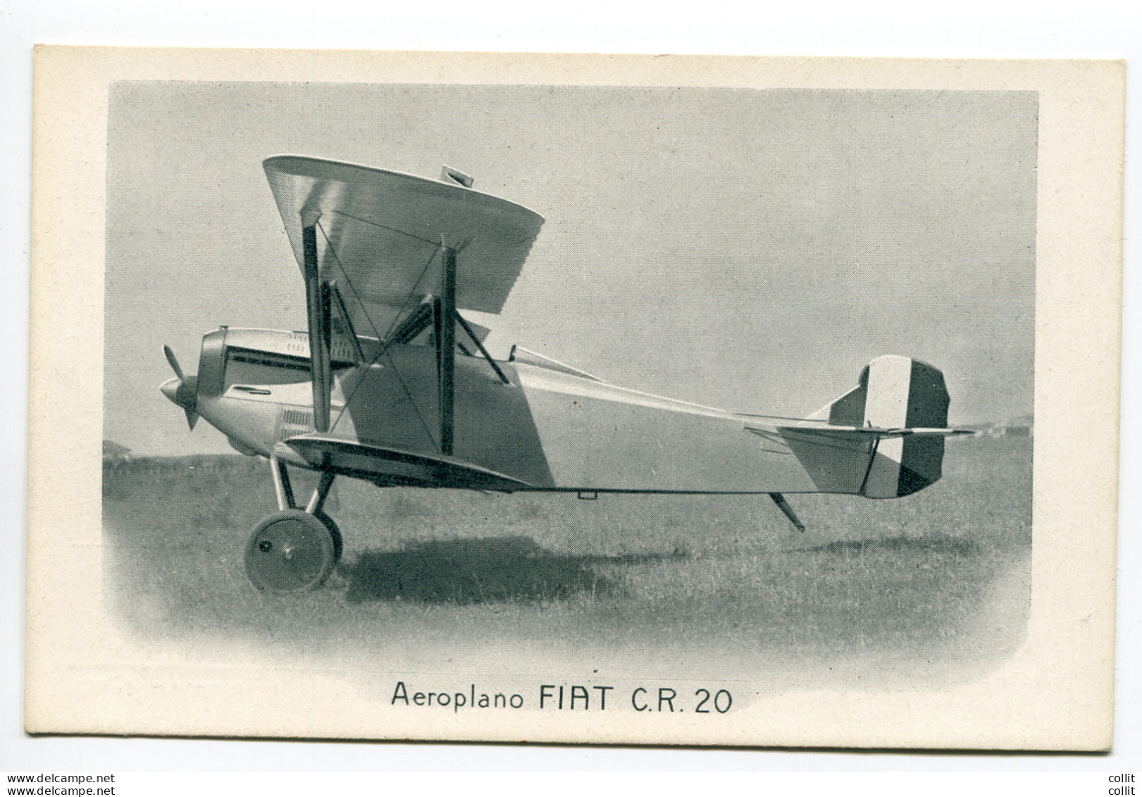 Fiat C.R. 20 - Cartolina Rappresentativa Del Velivolo - Storia Postale (Posta Aerea)