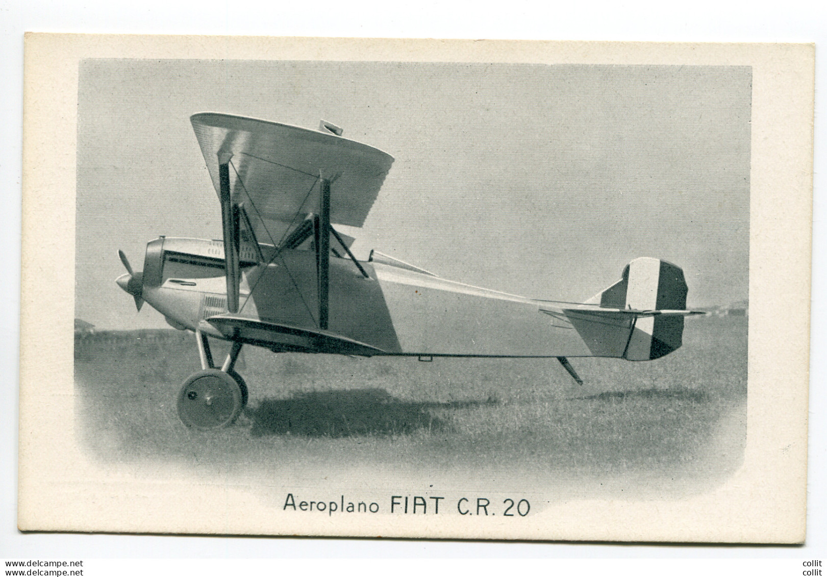 Fiat C.R. 20 - Cartolina Rappresentativa Del Velivolo - Marcophilia (AirAirplanes)