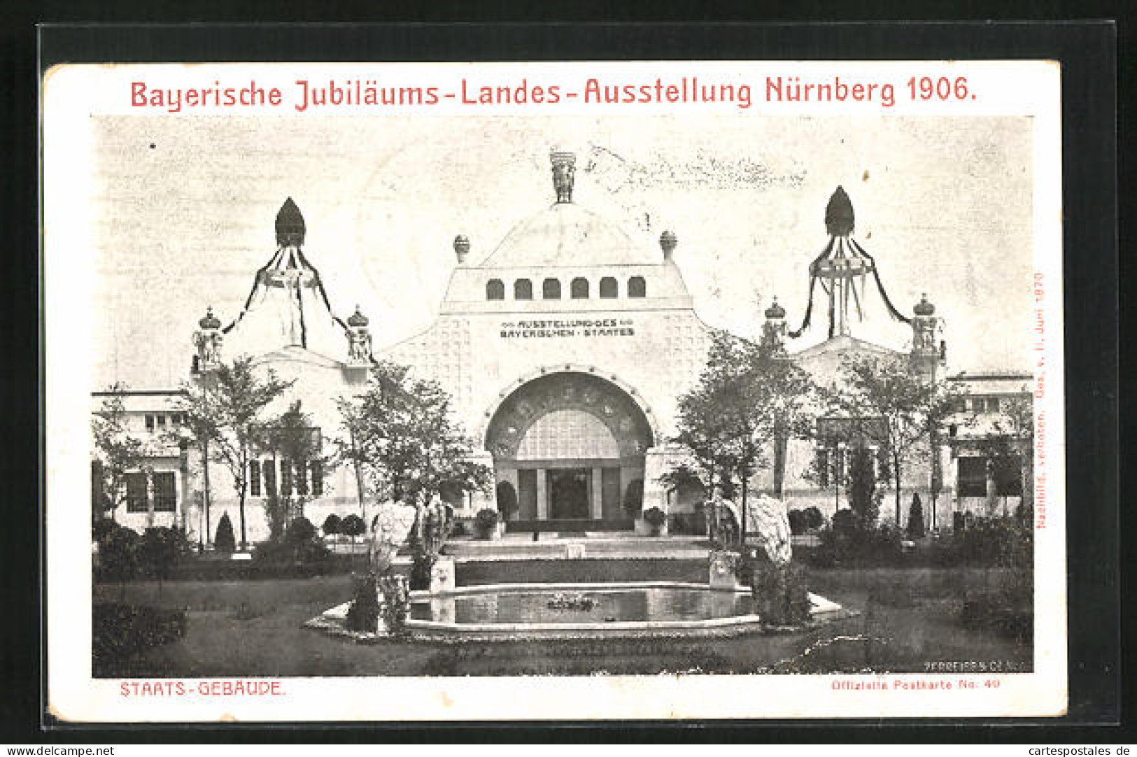 AK Nürnberg, Bayerische-Jubiläums-Landesausstellung 1906, Staatsgebäude  - Expositions