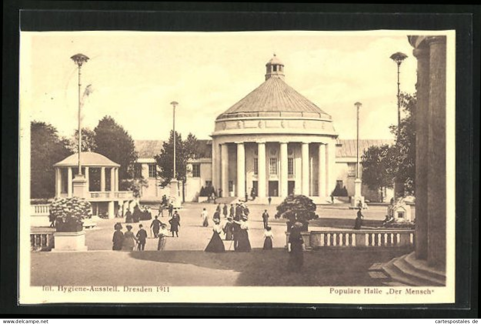 AK Dresden, Internationale Hygiene-Ausstellung 1911, Populäre Halle Der Mensch  - Expositions