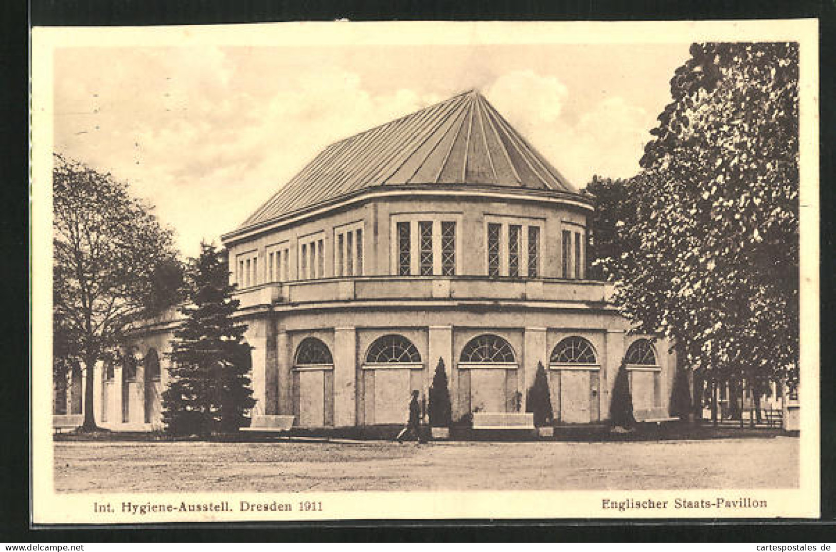 AK Dresden, Internationale Hygiene-Ausstellung 1911, Englischer Staats-Pavillon  - Expositions