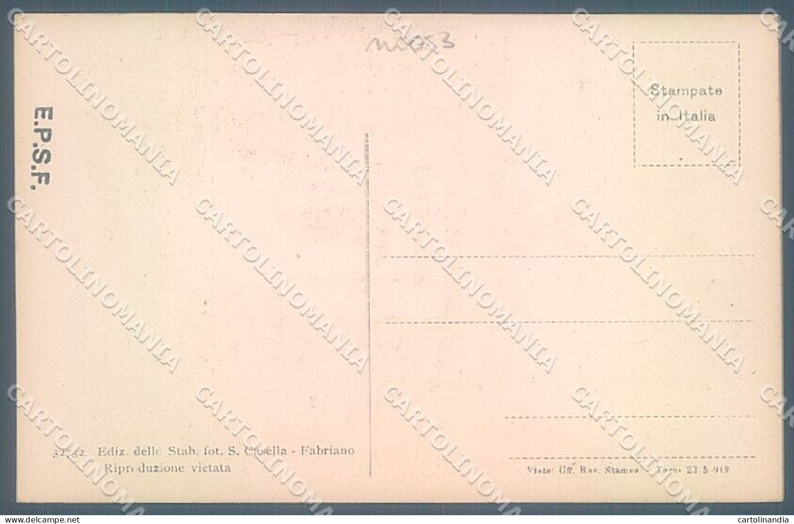 Ancona Fabriano Ospedale Umberto I Cartolina JK5204 - Ancona