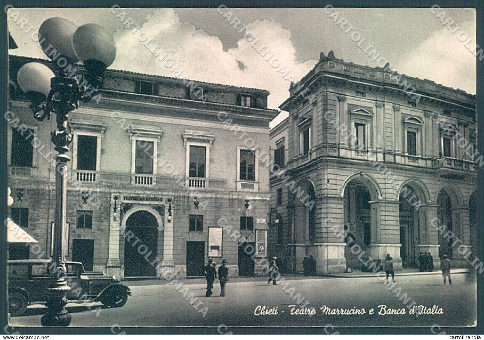 Chieti Città Teatro Marrucino Banca Foto FG Cartolina JK6176 - Chieti