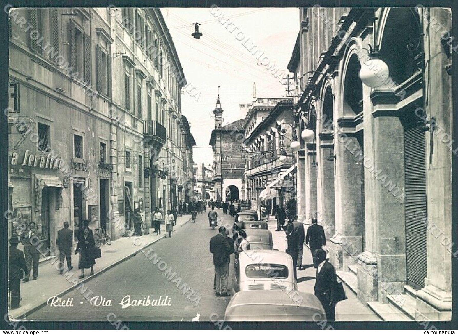 Rieti Città Via Garibaldi Foto FG Cartolina JK6202 - Rieti