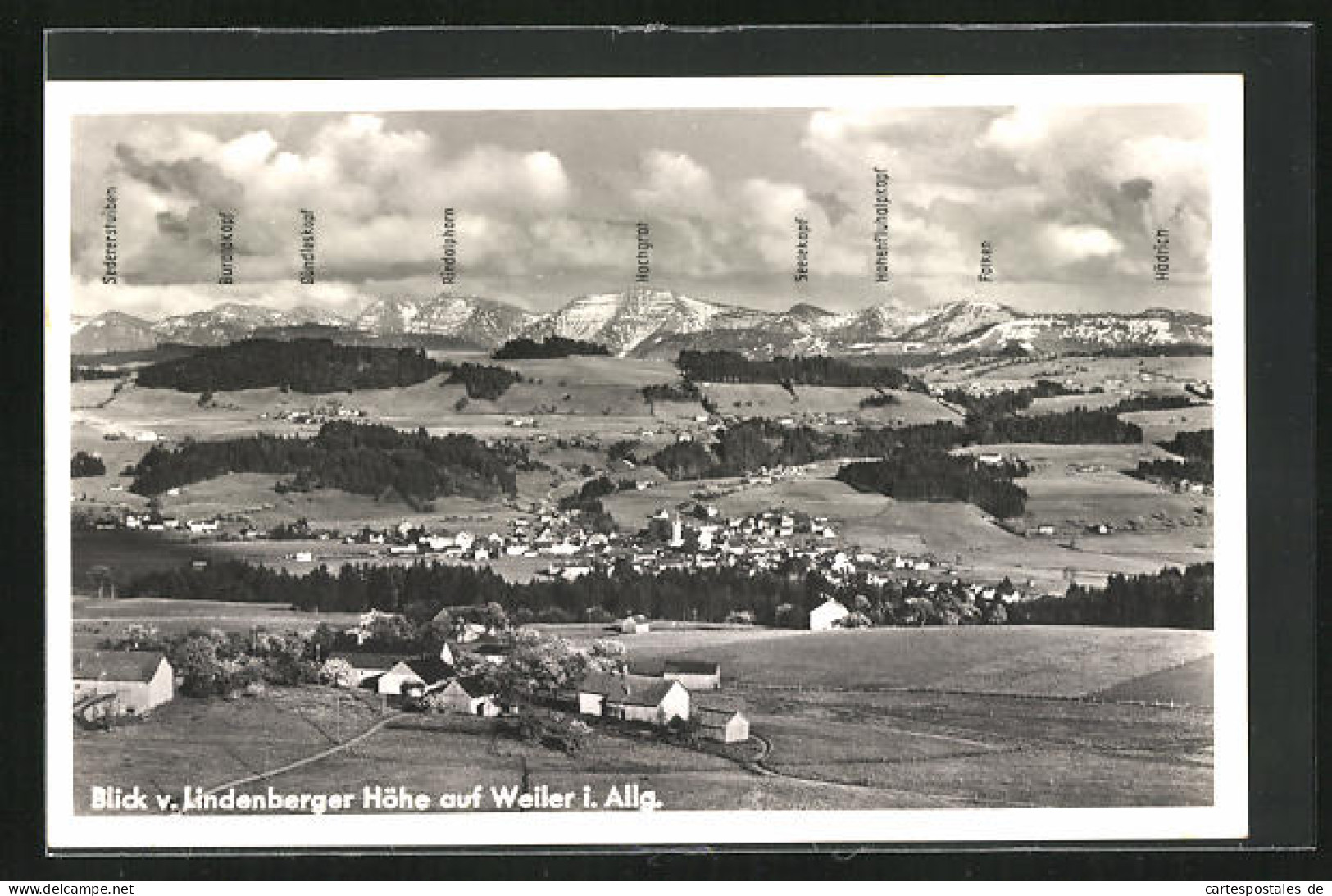 AK Weiler I. Allg., Blick Von Der Lindenberger Höhe  - Lindenberg I. Allg.