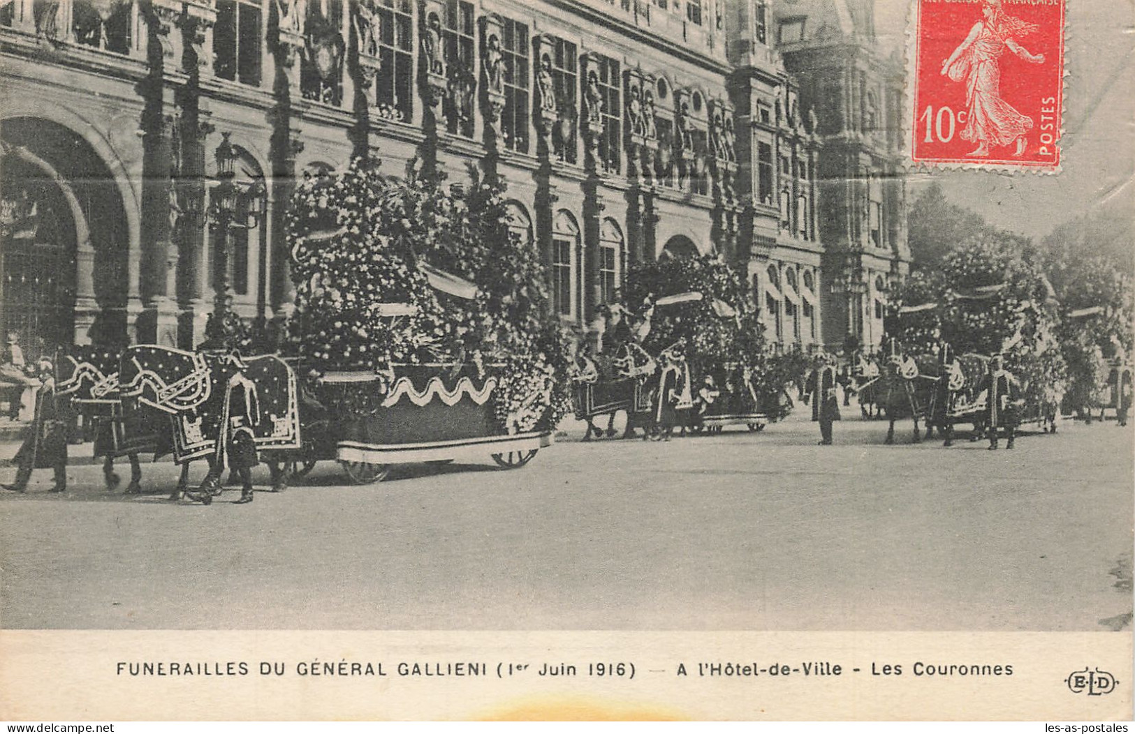 75 PARIS FUNERAILLES DU GENERAL GALLIENI - Multi-vues, Vues Panoramiques