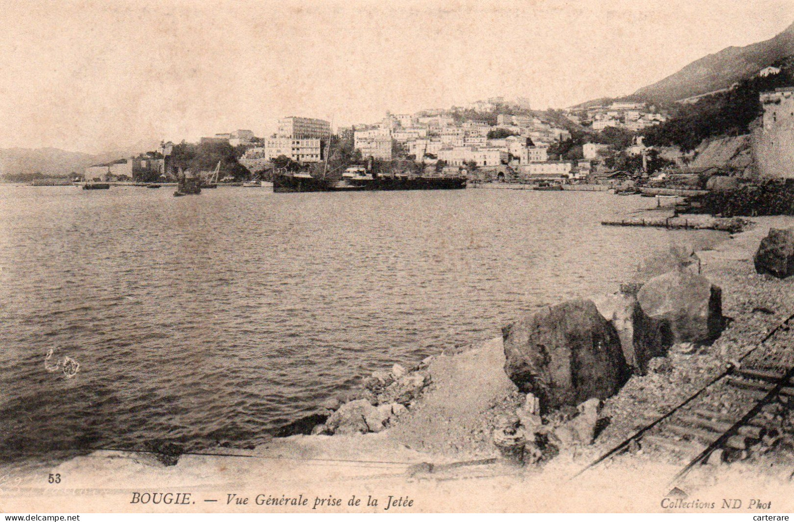 AFRIQUE,ALGERIE FRANCAISE,AFRICA,BOUGIE,BEJAIA EN 1920,RARE,BATEAU - Bejaia (Bougie)