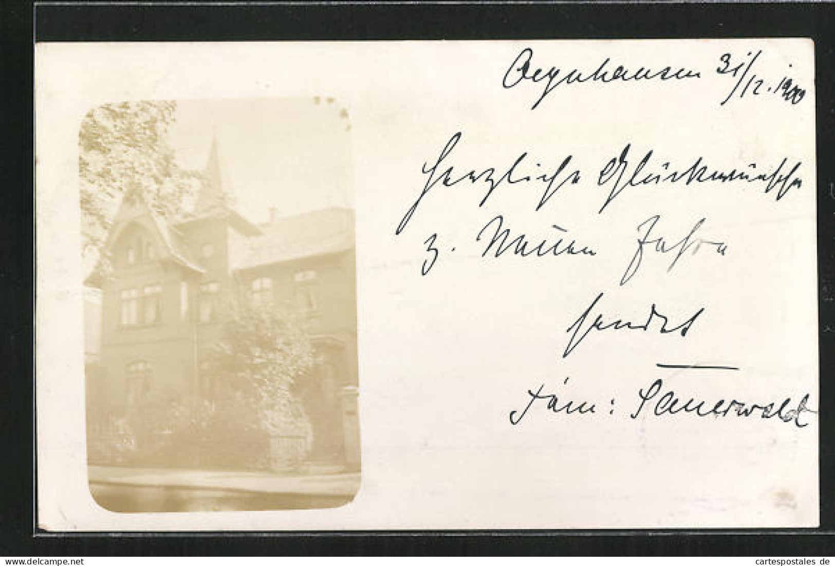 Foto-AK Bad Oeynhausen, Hotel Haus Sauerwald  - Bad Oeynhausen