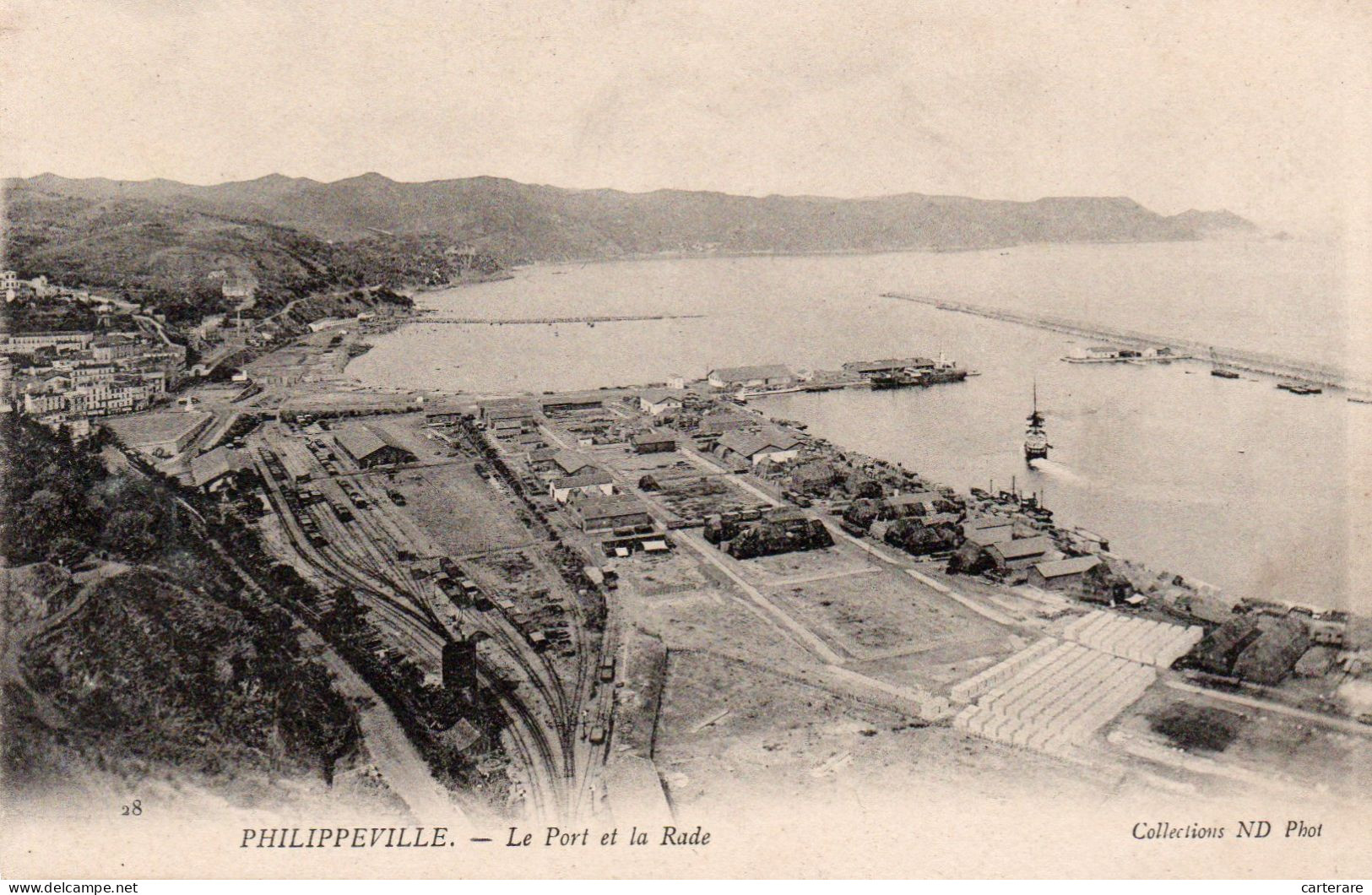 AFRIQUE DU NORD,FRANCE COLONIES,ALGERIE FRANCAISE,PHILIPPEVILLE,MAGHREB,SKIKDA,PORT,CHEMIN DE FER,RARE - Skikda (Philippeville)