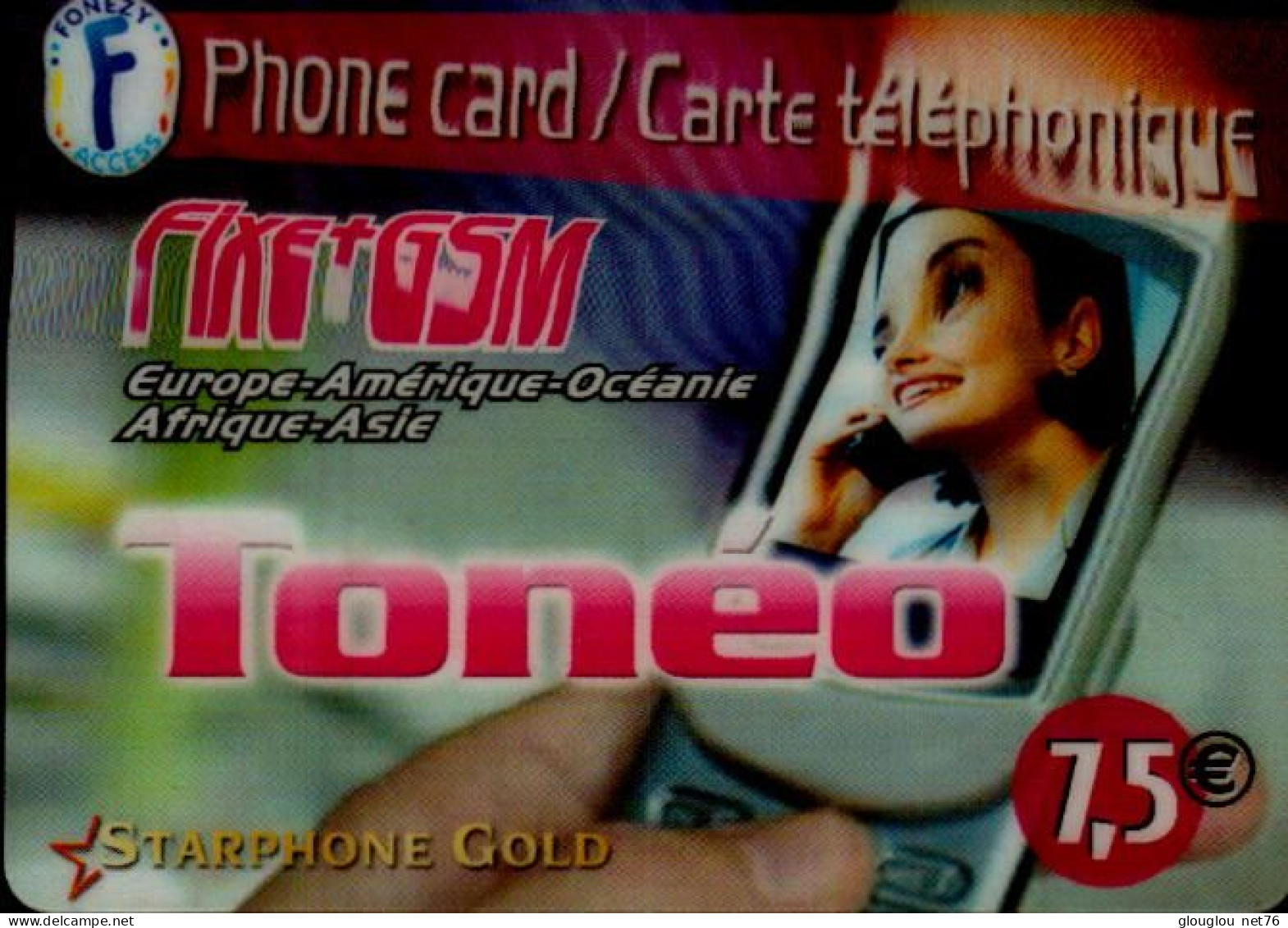PHONE CARD/CARTE TELEPHONIQUE  TONEO  7,5E... - Other & Unclassified