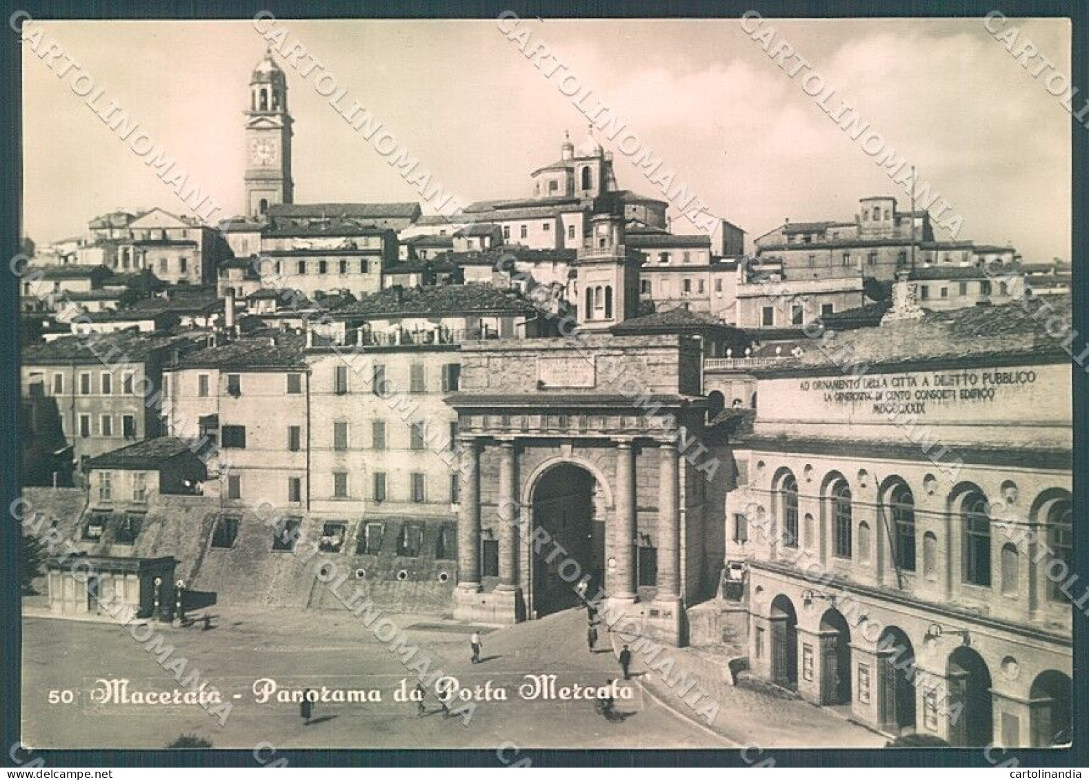 Macerata Città Porta Mercato Foto FG Cartolina JK5550 - Macerata