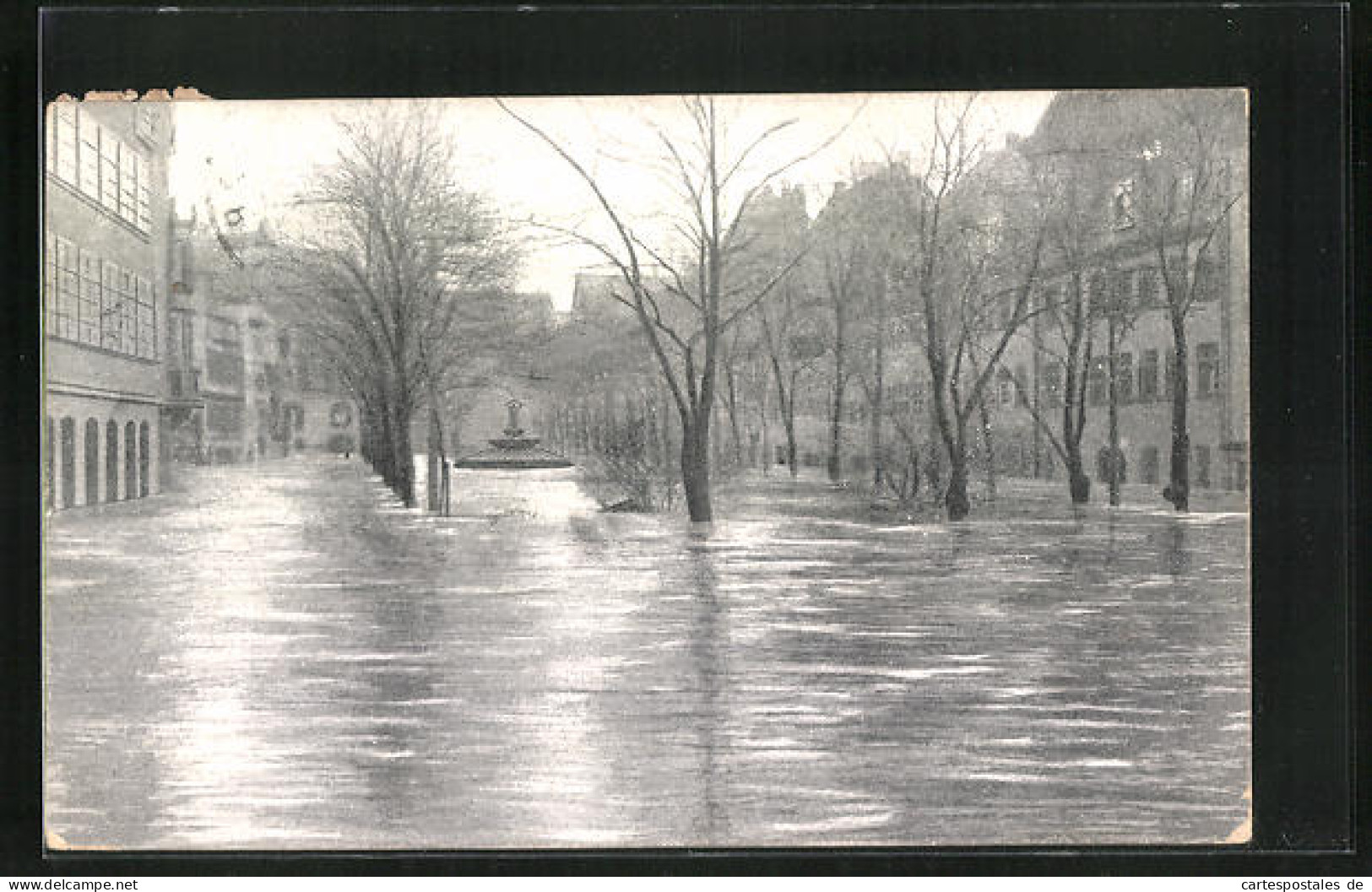AK Nürnberg, Hochwasser-Katastrophe 5. Februar 1909, Maxplatz  - Überschwemmungen