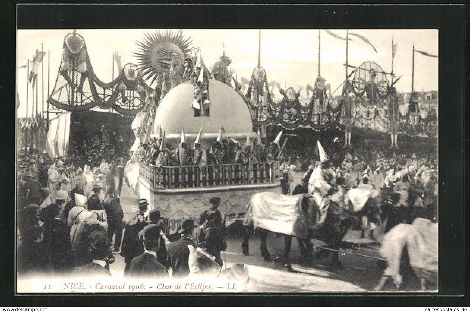 AK Nice, Carnaval 1906, Char De L`Éclipse, Fasching  - Karneval - Fasching
