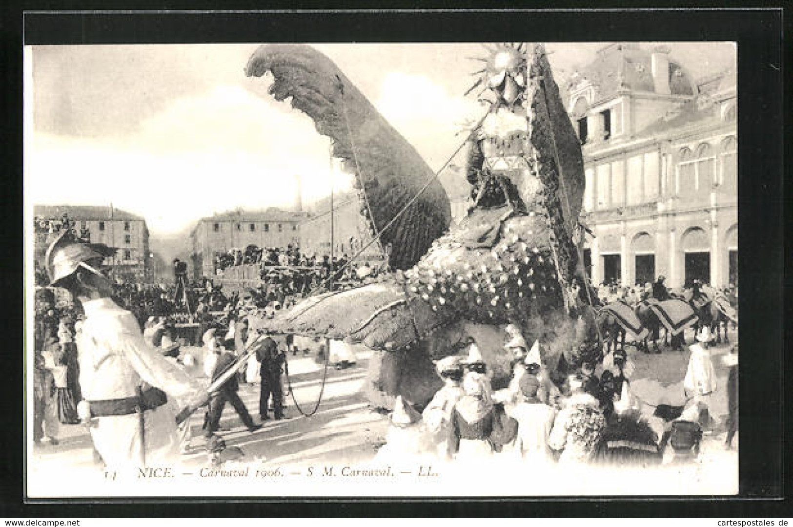 AK Nice, Carnaval Fasching 1906, Grosse Paradenfigur  - Carnaval