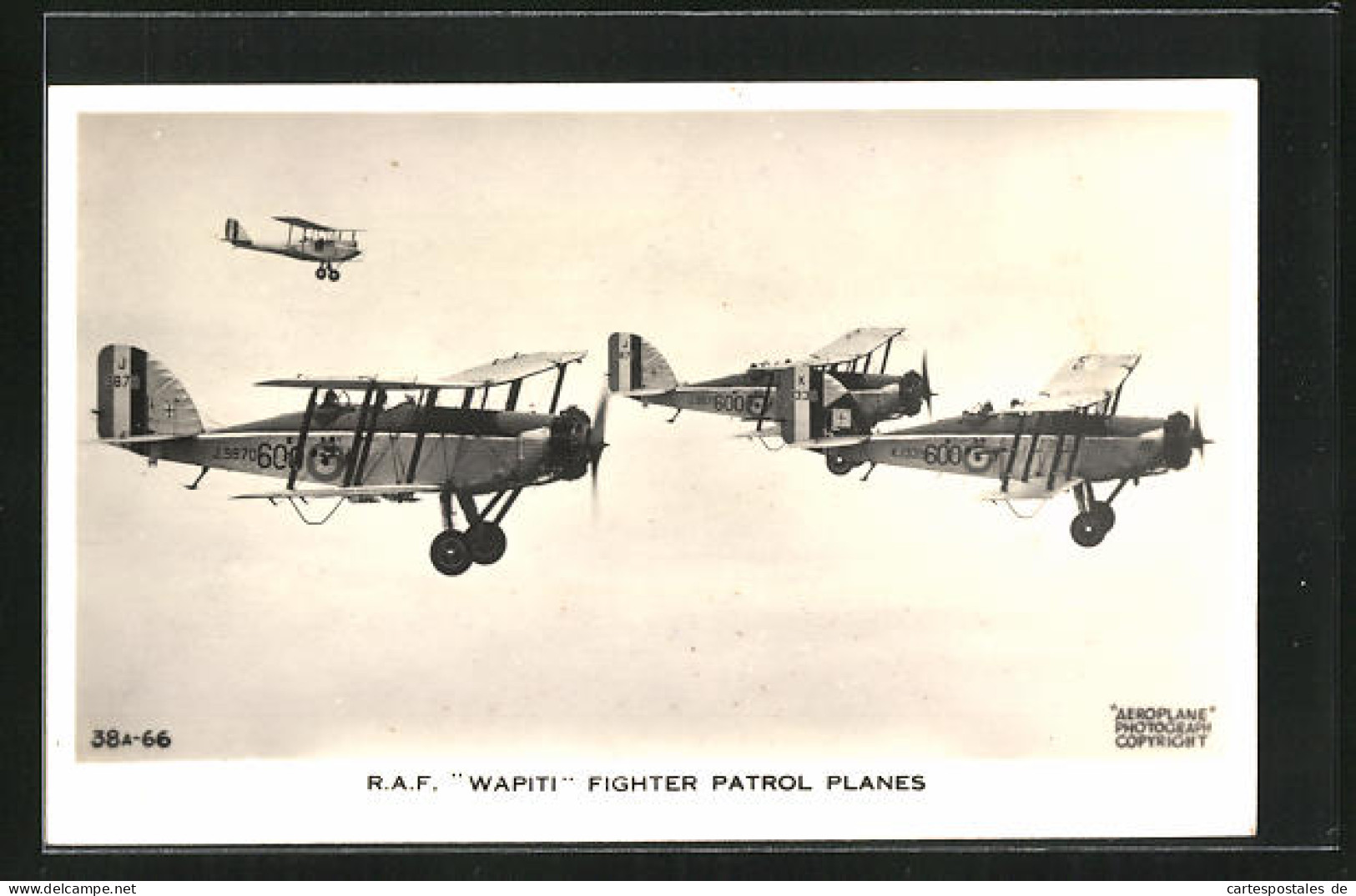 AK Flugzeug, RAF Wapiti Fighter Patrol Planes  - 1939-1945: II Guerra