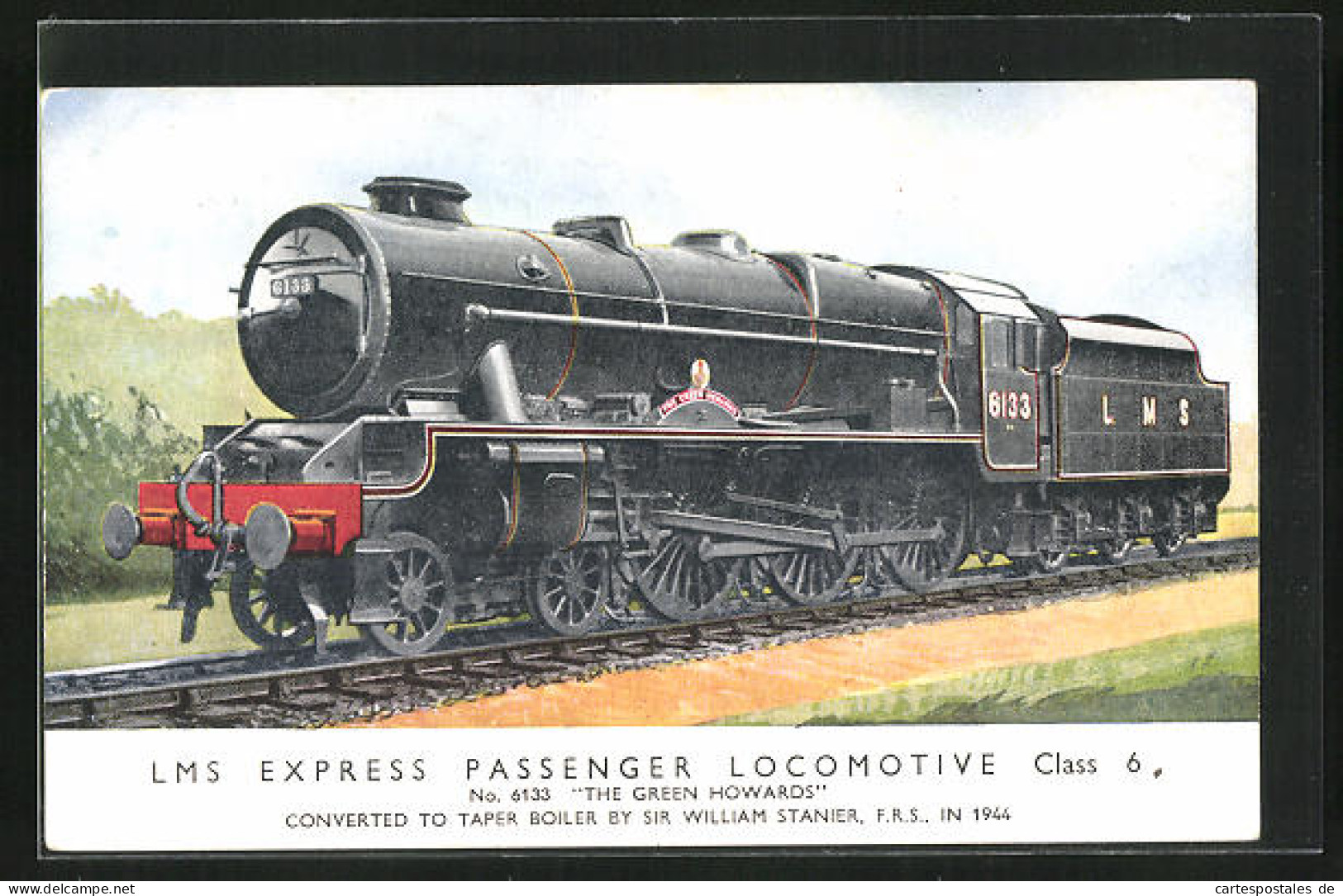 Pc Englische Eisenbahn The Green Howards 6133, LMS Express Passenger Locomotive  - Eisenbahnen