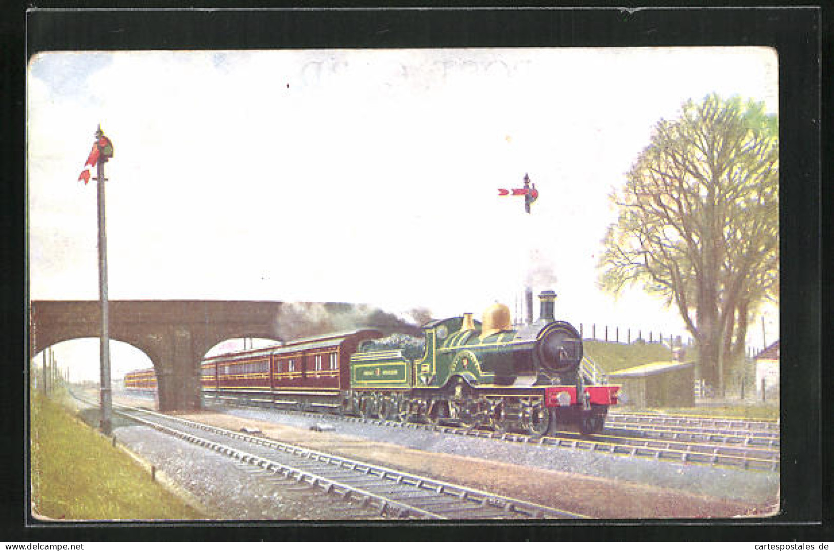 Pc Englische Eisenbahn Worcester Express, GWR  - Eisenbahnen