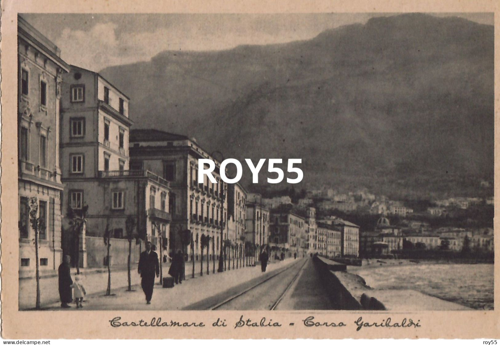 Campania-castellammare Di Stabia Corso Garibaldi Differente Veduta Del Corso Fine Anni 40 - Castellammare Di Stabia