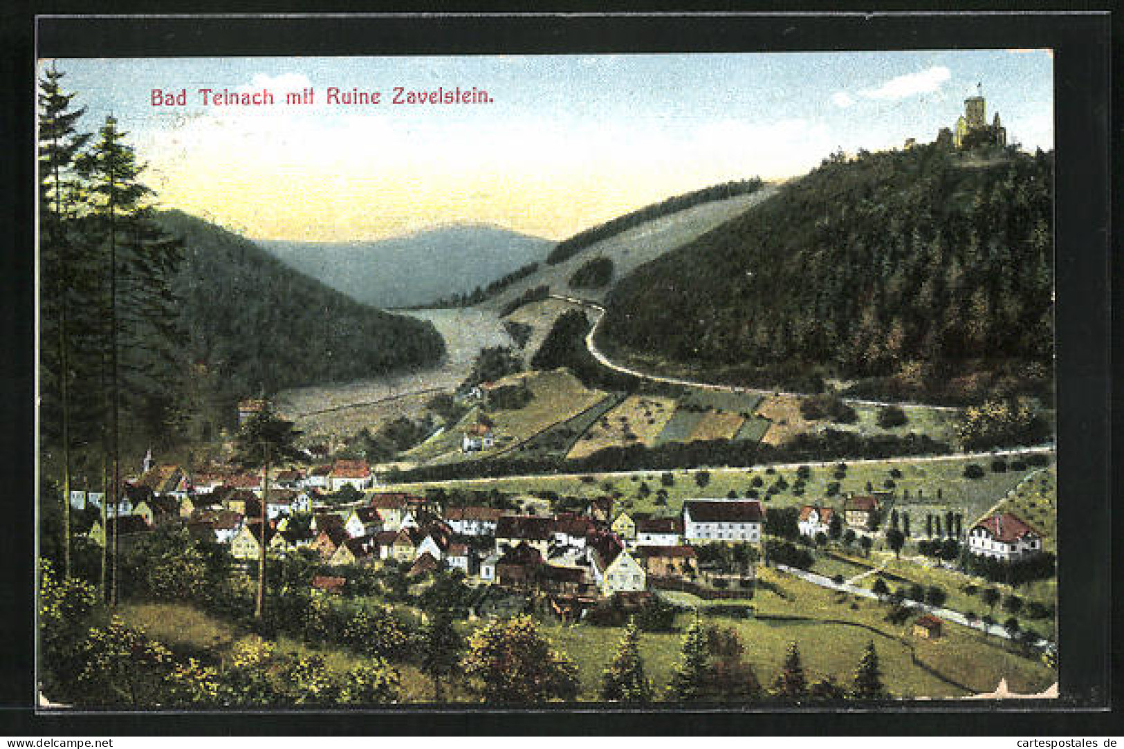 AK Bad Teinach, Ort Und Ruine Zavelstein  - Bad Teinach