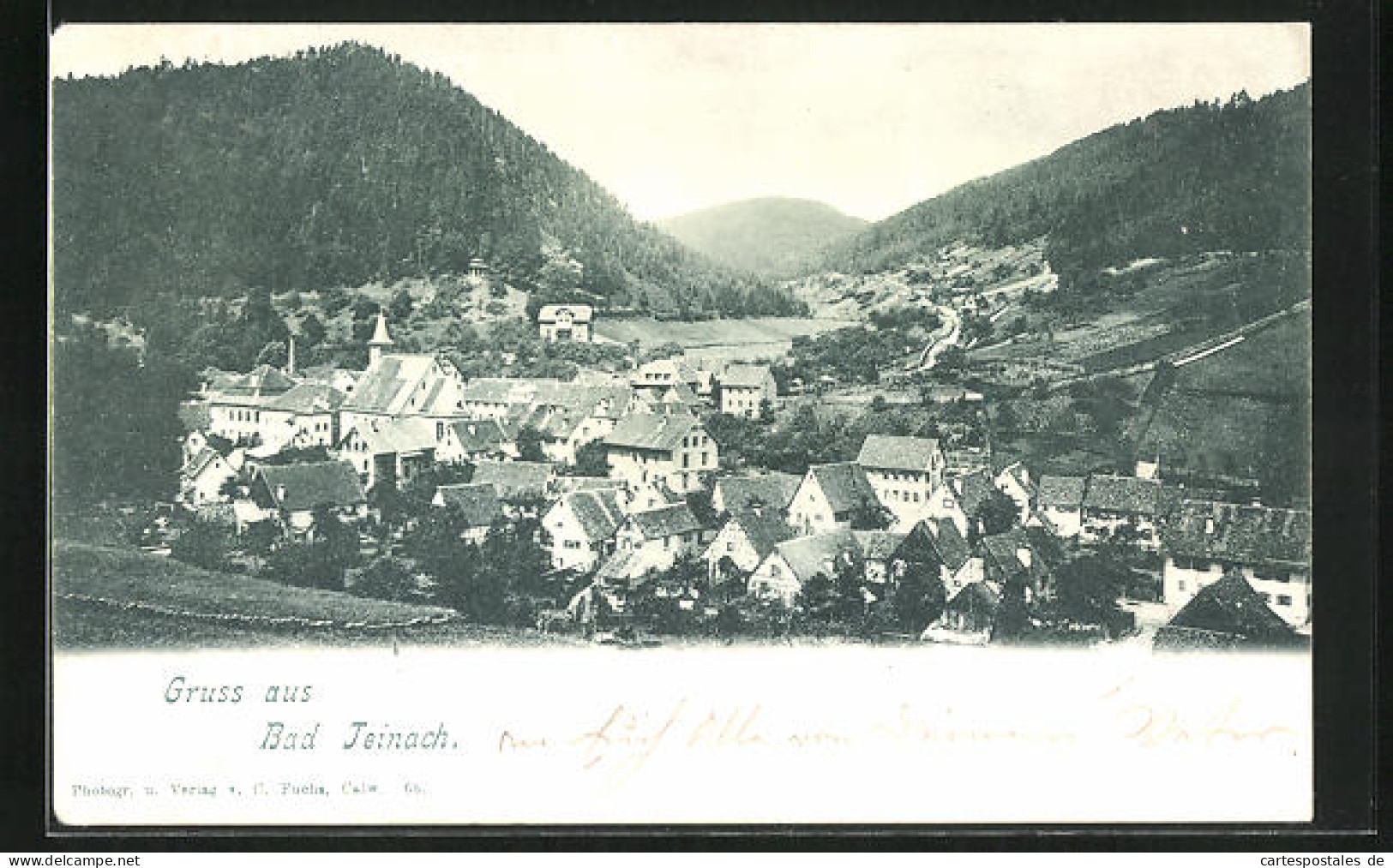 AK Bad Teinach, Panorama Mit Bergkulisse  - Bad Teinach