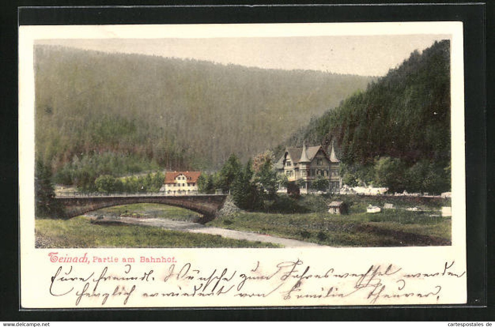 AK Teinach, Partie Am Bahnhof  - Bad Teinach