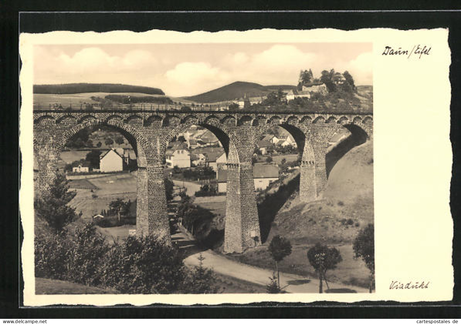 AK Daun / Eifel, Viadukt Mit Ortsansicht  - Daun