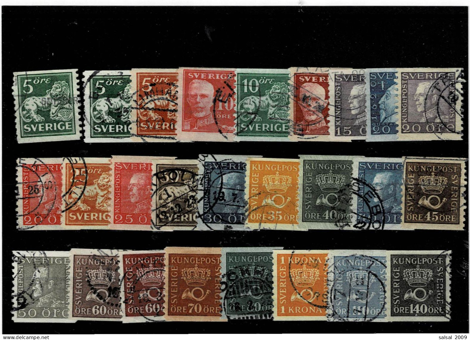 SVEZIA ,"Soggetti Diversi" ,serie Completa ,manca Il Nr. 122 ,solo 2 Pezzi MH ,qualita Buona - Used Stamps