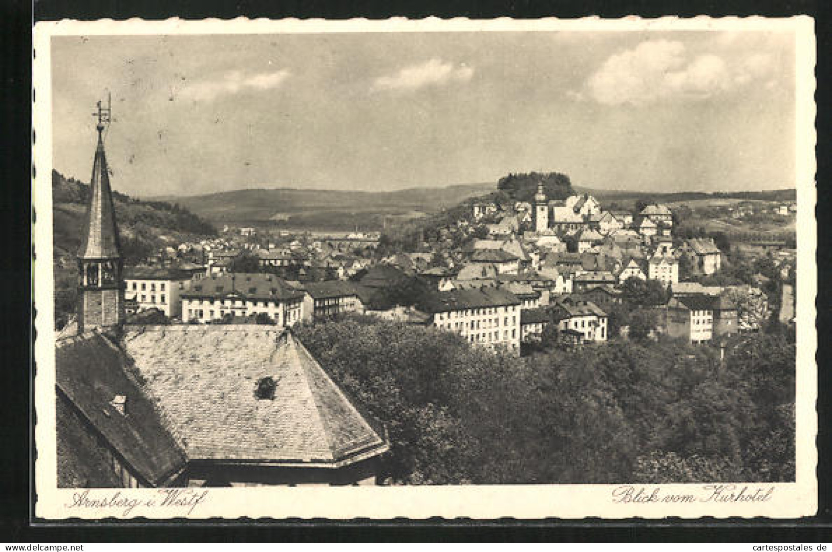 AK Arnsberg I. Westf., Ortsansicht Vom Kurhotel Aus  - Arnsberg