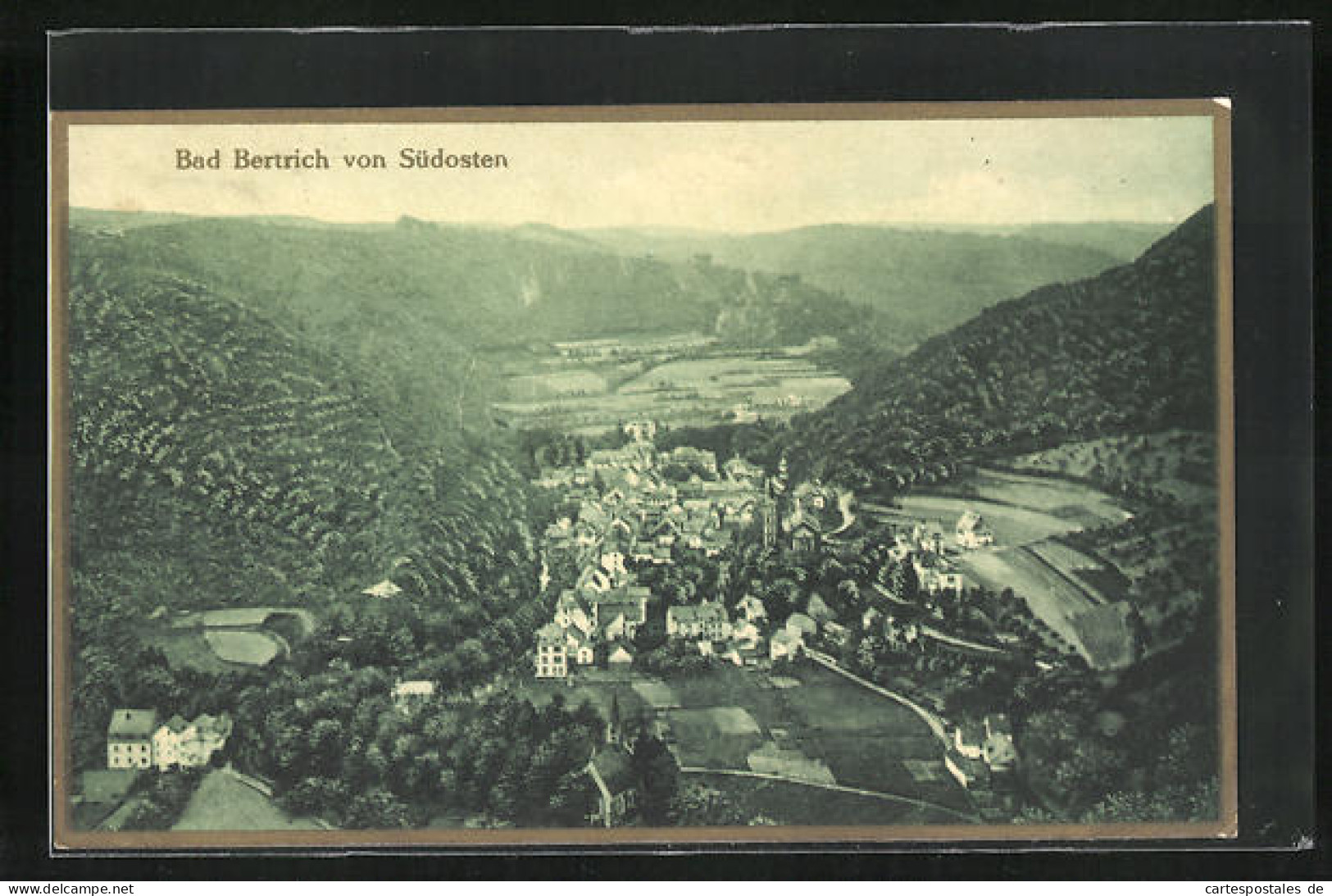 AK Bad Bertrich, Blick Auf Die Stadt Aus Der Vogelschau Von Südosten  - Bad Bertrich