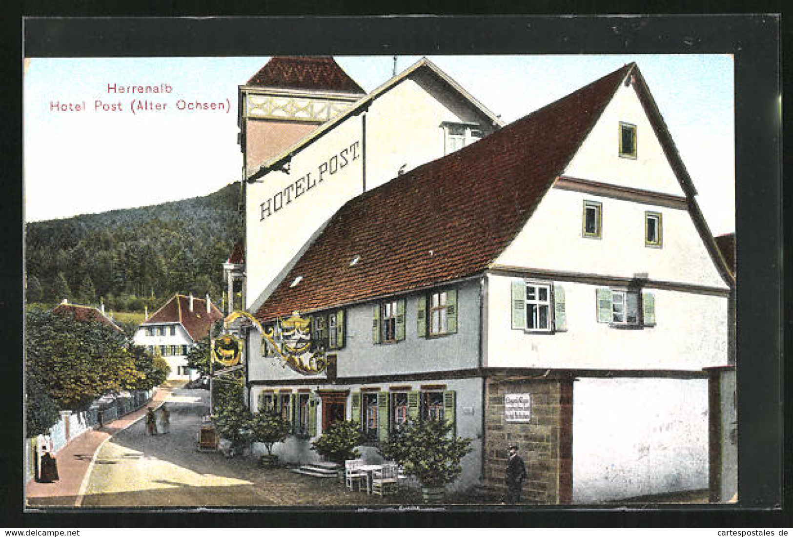 AK Herrenalb, Hotel Post Alter Ochsen  - Bad Herrenalb