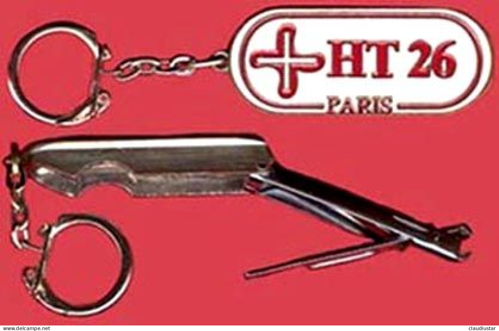 ** PORTE - CLEFS  H. T.  26  PARIS  -  COUPE  ONGLES ** - Porte-clefs