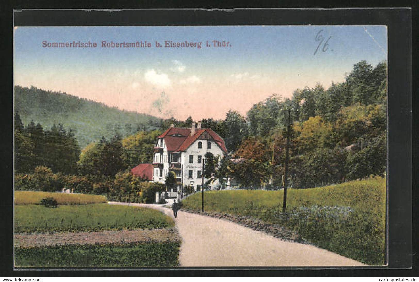 AK Eisenberg I. Thür., Hotel Robertsmühle In Sommerlicher Landschaft  - Eisenberg