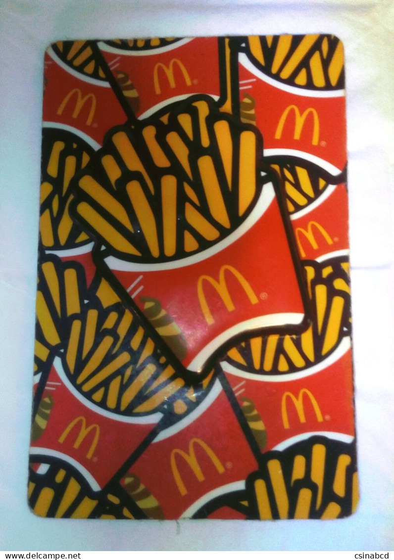 Rare 2012 China Hong Kong McDonald's French Fries 3-D Tasty Card - Otros & Sin Clasificación