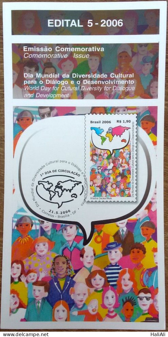 Brochure Brazil Edital 2006 05 Cultural Diversity Dialogue Development Without Stamp - Lettres & Documents