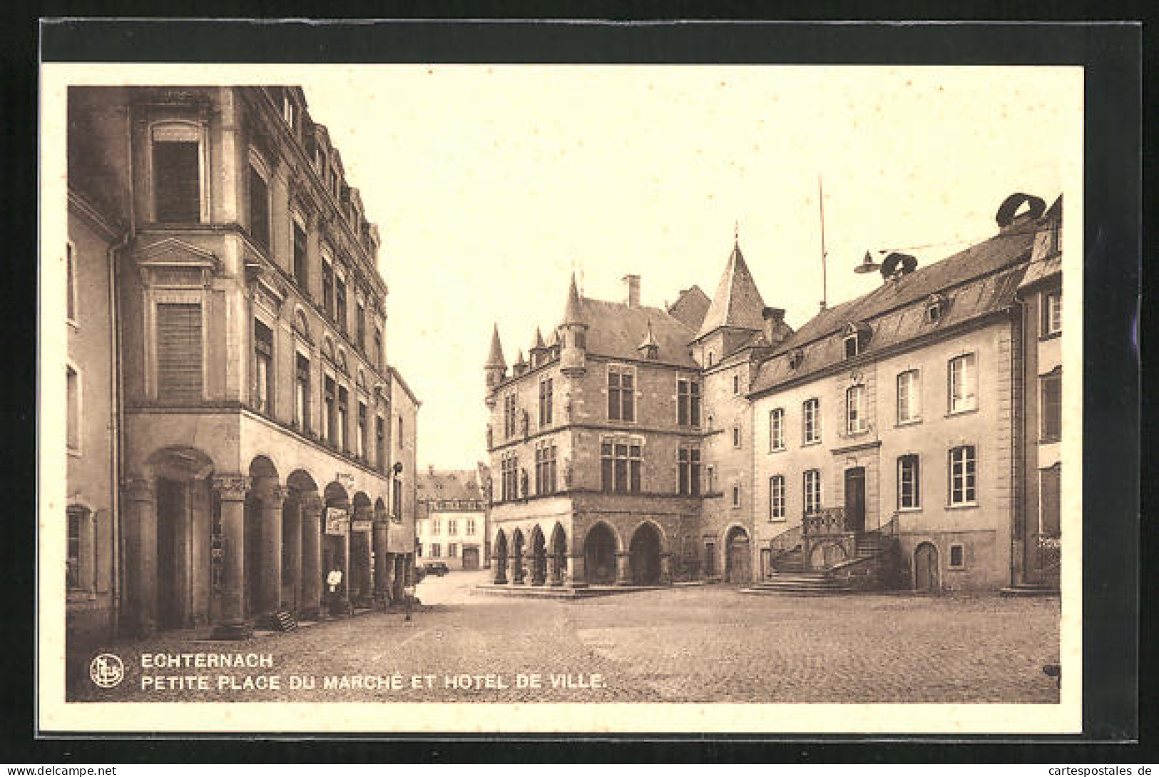 AK Echternach, Petite Place Du Marché E Hotel De Ville  - Echternach