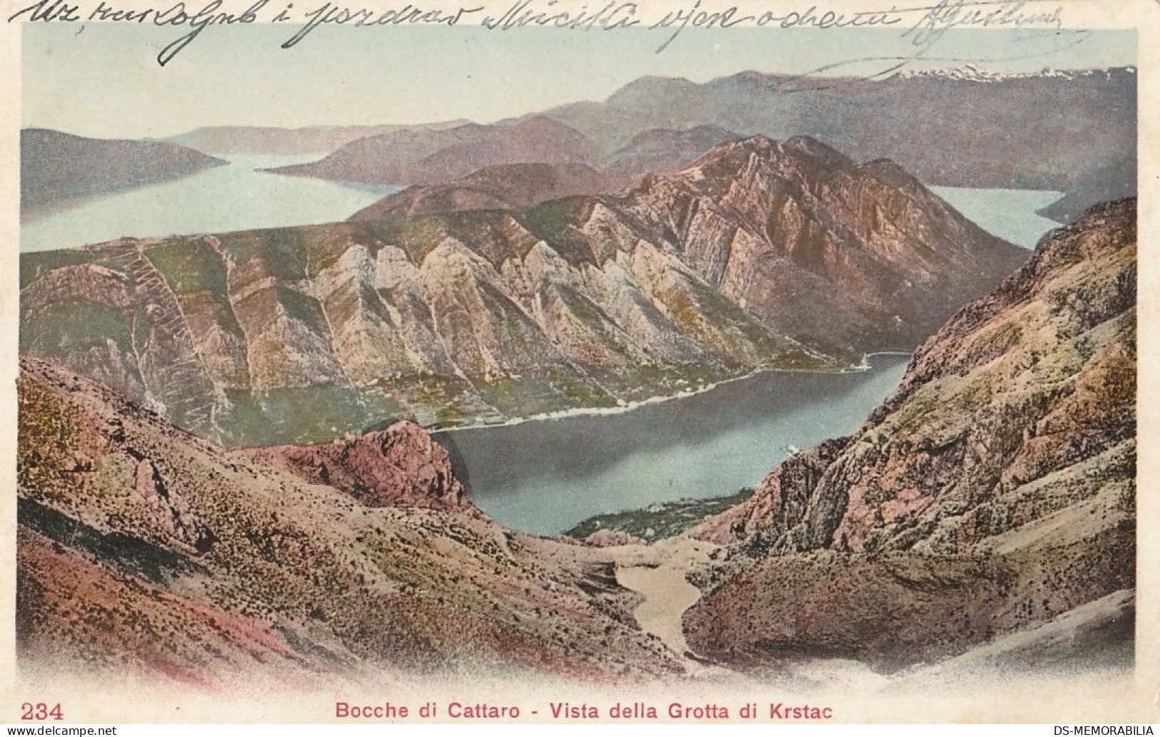 Bocche Di Cattaro - Vista Della Grotta Di Krstac 1901 - Montenegro