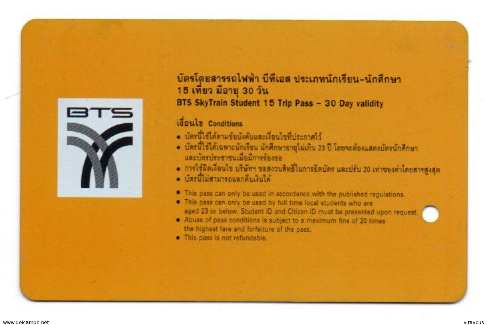 Peluche Teddy Ours Jeu Spiel Carte Prépayée Transport TBS  Thailande Card  (K 213) - Thailand