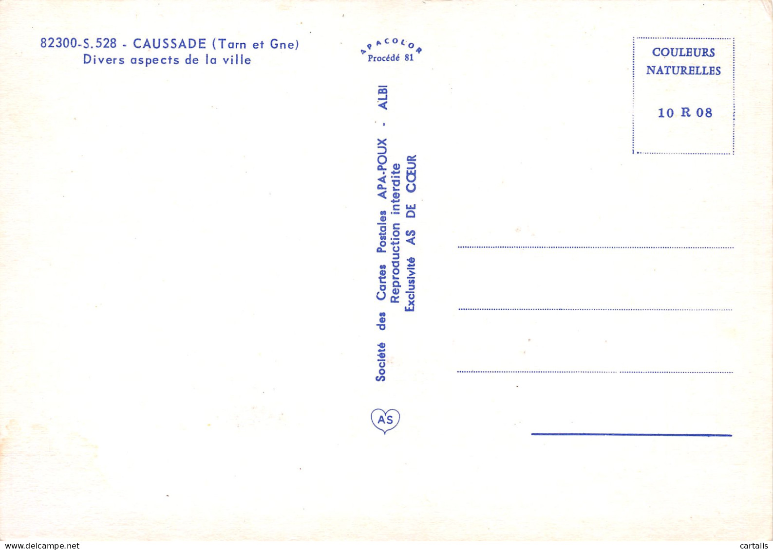 82-CAUSSADE-N°3699-B/0171 - Caussade