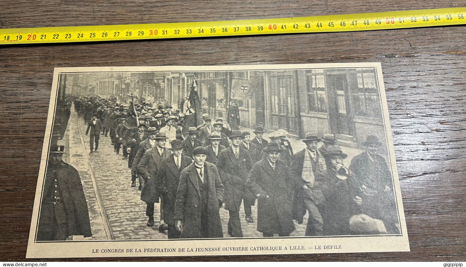 1930 GHI13 CONGRES DE LA FÉDÉRATION DE LA JEUNESSE OUVRIERE CATHOLIQUE A LILLE. - Collezioni