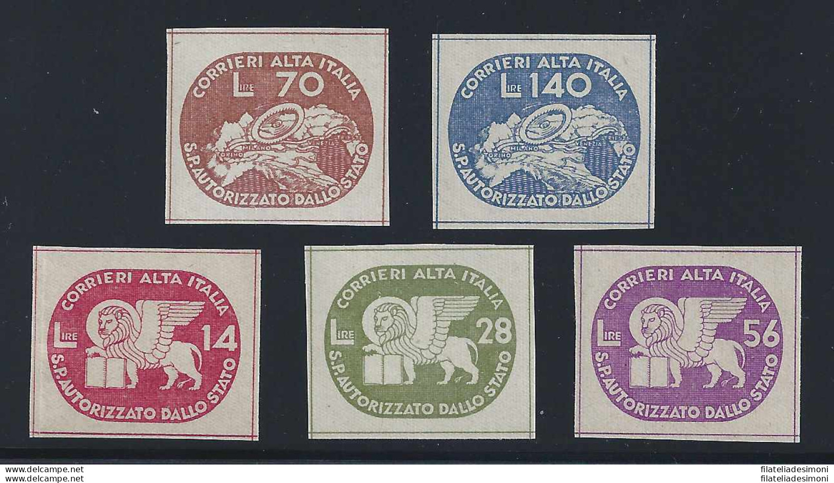 1945 CORALIT, N° 3/7 Leone Di San Marco MNH ** - Other & Unclassified
