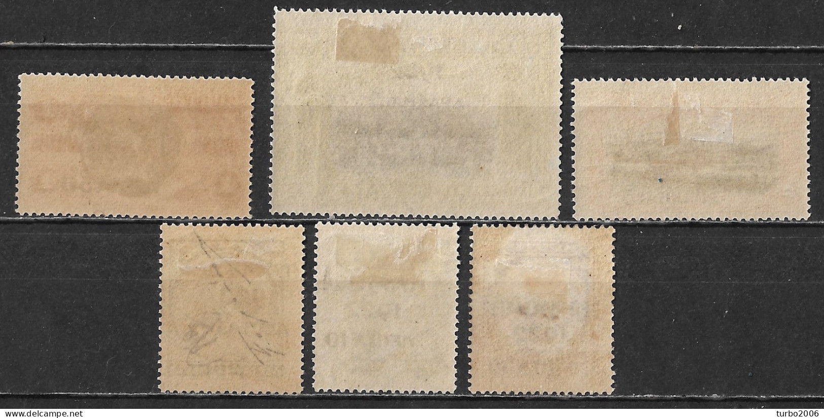 GREECE 1923 1922 Epanastasis Overprint On Cretan Stamps Of 1909 / 10 Complete MH Set Vl. 359 / 364 - Unused Stamps