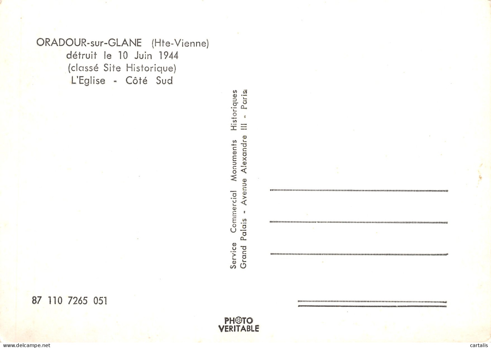 87-ORADOUR SUR GLANE-N°3702-D/0321 - Oradour Sur Glane