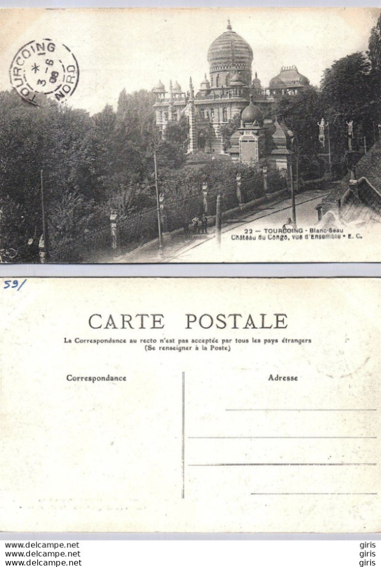 59 - Nord - Tourcoing - Blanc Seau, Château Du Congo - Tourcoing