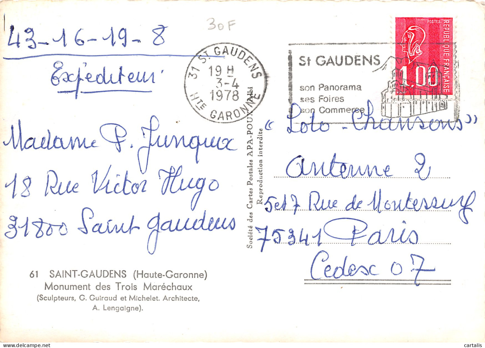 31-SAINT GAUDENS-N°3704-D/0047 - Saint Gaudens