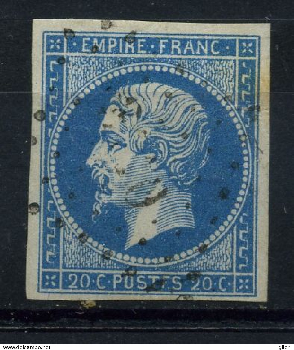 N 14A Ob - Variété : Poste F - 1853-1860 Napoleon III