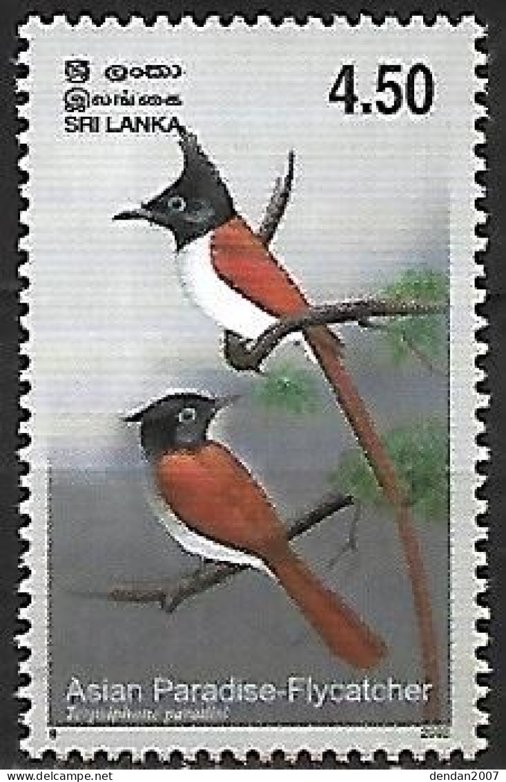 Sri Lanka - MNH ** 2003 :    Indian Paradise Flycatcher  -  Terpsiphone Paradisi - Pájaros Cantores (Passeri)